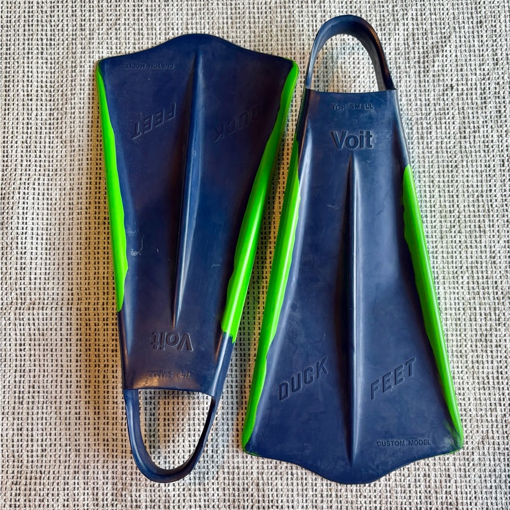 Voit Duck Feet Swim Fins Blue and Green
